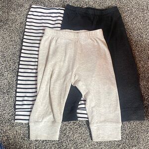 Cloud Island Kids' Black, Gray, and Striped Joggers